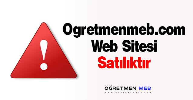 Ogretmenmeb.com Web Sitesi Satılıktır