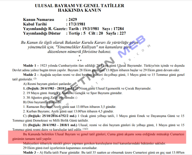 30 ekim cumartesi dyk iyep destek egitimi egzersiz ve evde egitim yapilmayacak